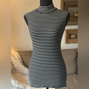 ATM Anthony Thomas Melillo Black and White Maxi Pencil Skirt with Matching Top